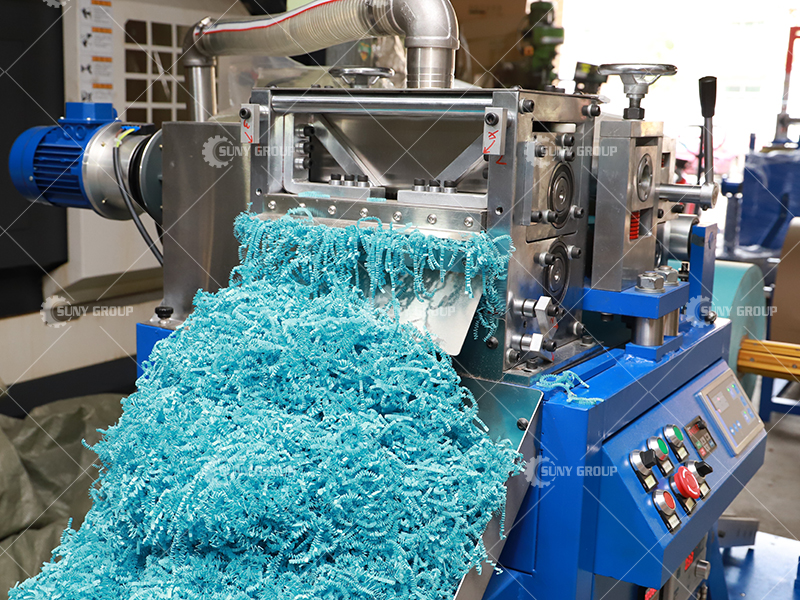 Heavy-duty crinkle paper shredder machine