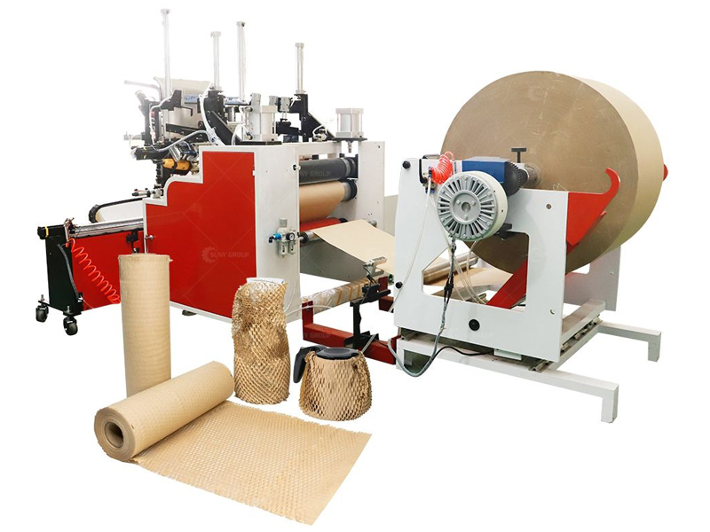 Honeycomb Wrapping Paper Roll Cutting and Rewinding Machine